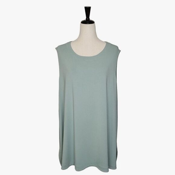 J. Jill Wearever Collection Sage Green Sleeveless Tank Top Size 3X - Picture 1 of 6